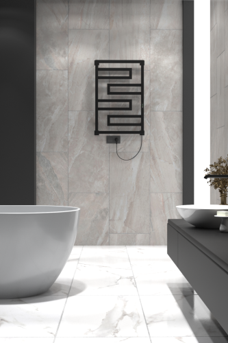 Полотенцесушитель электрический Indigo Flavio DGFS80-50BRRt 55х80 черный - фото 2