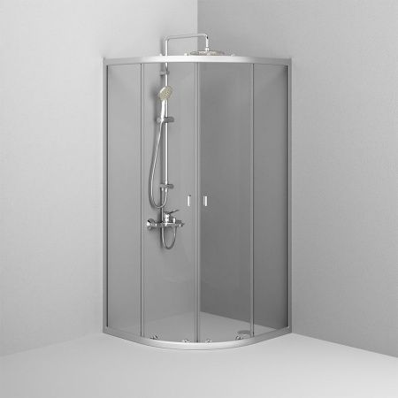 Душевой уголок Am.Pm X-Joy W88G-205-090MT64 90х90 стекло прозрачное профиль хром без поддона