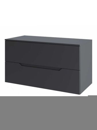 Тумба под раковину Orange Line Li-100TugMDF 100х50 подвесная цвет серый