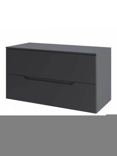 Тумба под раковину Orange Line Li-100TugMDF 100х50 подвесная цвет серый - фото 3