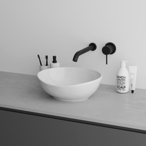 Раковина из сантехнического фаянса Grossman GR-3018 40х30 накладная цвет белый без отверстий под смеситель - фото 3