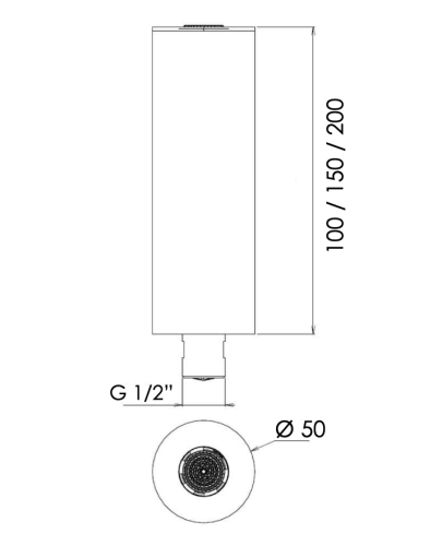 Верхний душ Daniel Steel SS3A578PECM20 20х20 медь - фото 4