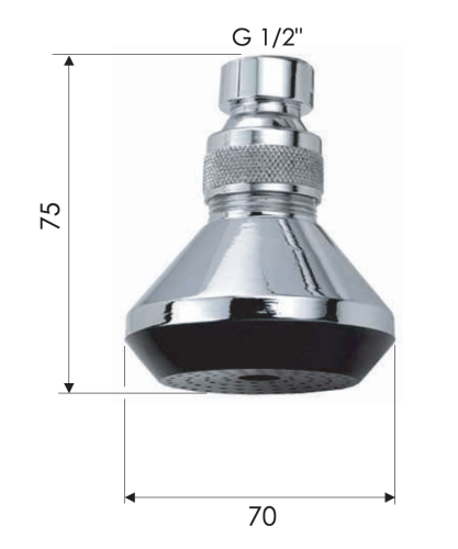 Верхний душ Remer 352X хром - фото 2