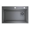 Кухонная мойка Raglo R702 R702.7246.09 70х45 цвет серый поверхность матовая