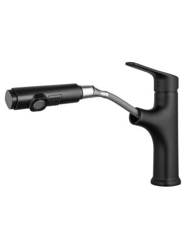 Смеситель Wonzon & Woghand WW-AE4151-MB на раковину черный - фото 2