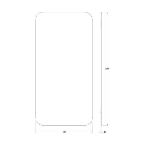 Зеркало Evoform Colora BY 0435 50х100 подвесное - фото 2