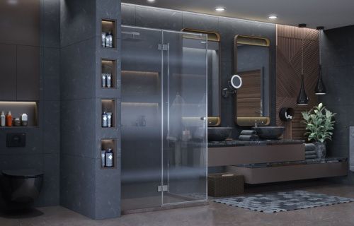 Душевой уголок Ambassador Diamond 12011108L 120х90 стекло прозрачное профиль хром без поддона - фото 5