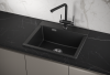 Кухонная мойка Granula 5804, ШВАРЦ 60х50 цвет черный поверхность матовая