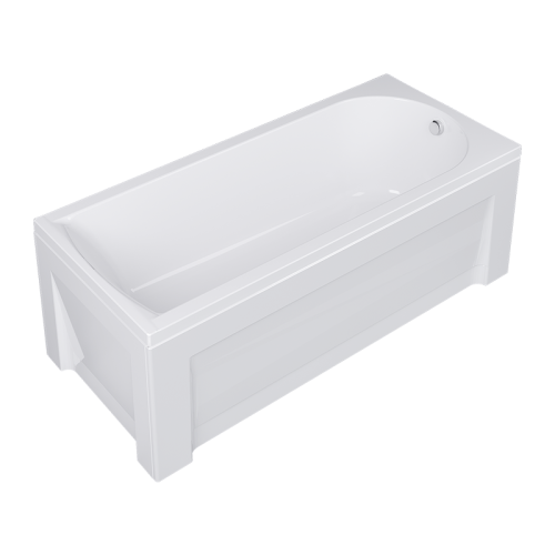 Ванна акриловая Timo MIKA MIKA1870 180х70 пристенная прямоугольная без каркаса - фото 3