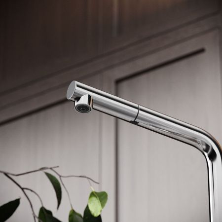 Смеситель для кухни Sancos Spin SC4015BN на мойку никель