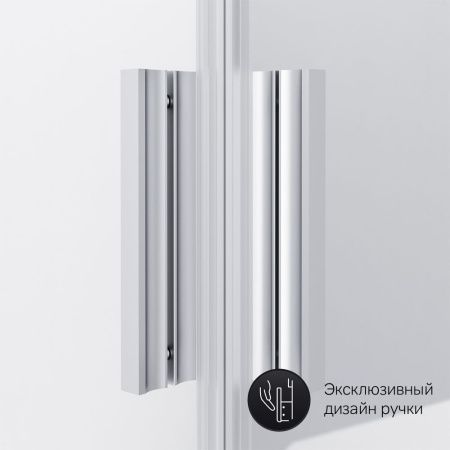 Душевой уголок Am.Pm Gem W90G-403-090MT 90х90 стекло прозрачное профиль хром без поддона