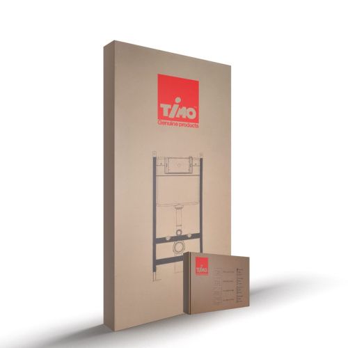 Инсталляция для унитаза и кнопка смыва механическая цвет черный Timo REKO TWC-01+FP-004MB - фото 3