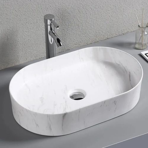 Раковина из сантехнического фарфора Cerutti SPA CR0055B MMW1 50х40 накладная цвет белый без отверстий под смеситель - фото 4