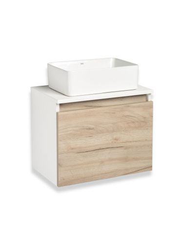 Тумба под раковину Runo БАРИ 00-00001373 50х30 подвесная цвет коричневый - фото 3