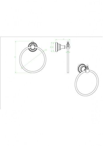 Полотенцедержатель CeramaLux Elegance 95806 - фото 2