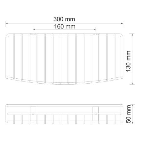 Полка в ванную комнату WasserKRAFT 1311