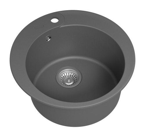 Кухонная мойка Misty Artemida ART-51-04 50х50 цвет серый поверхность матовая - фото 4