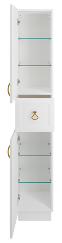 Шкаф-пенал Misty Амбра П-Амб050-011Л 40х200 напольный - фото 3