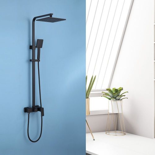 Душевая стойка Abber AF8220B настенная цвет черный - фото 3