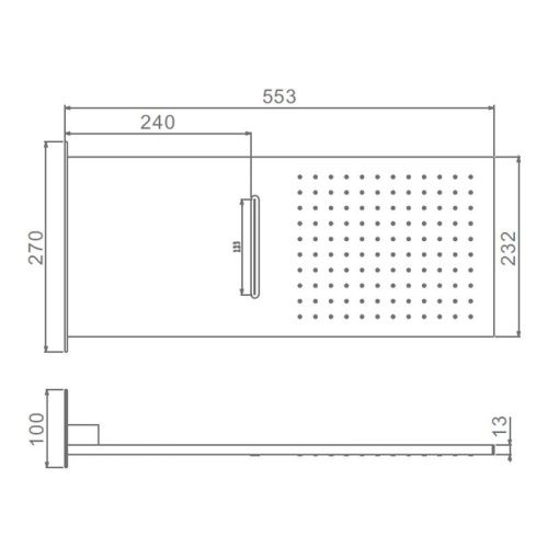 Верхний душ Raglo R452.01.09 серый - фото 3
