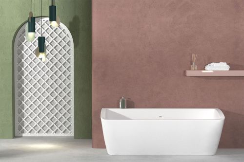 Ванна из искусственного камня Technova Wand VATWD 170х80 пристенная прямоугольная - фото 2