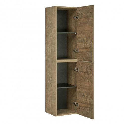 Шкаф Aquaton Лофт Фабрик 1A242803LTDY0 30х70 подвесной цвет коричневый - фото 4