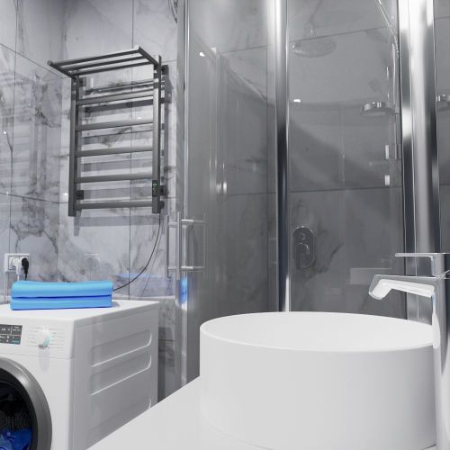 Полотенцесушитель электрический Altasan ПарусПроф ПарусПроф8050ПГ 55х80 серый - фото 2