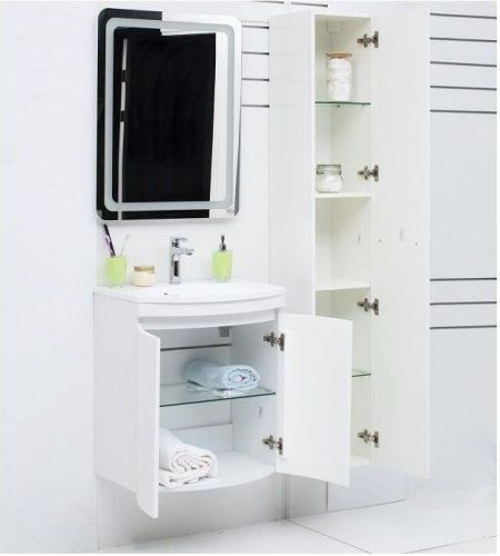 Тумба с раковиной De Aqua Токката 167128 60х40 напольная цвет белый - фото 5