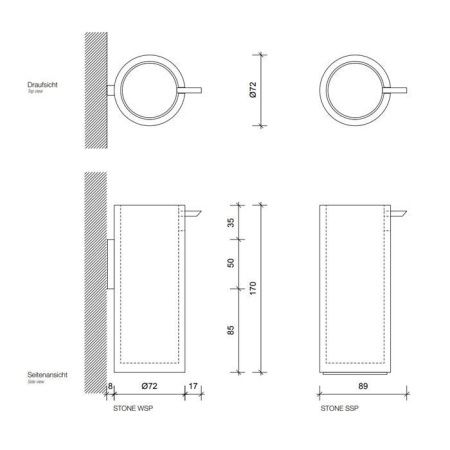 Дозатор Decor Walther Black Stone 972364