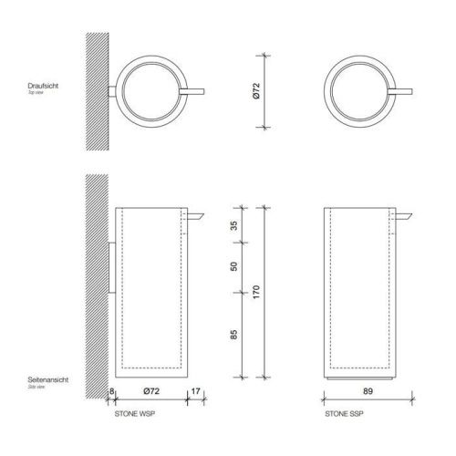 Дозатор Decor Walther Black Stone 972364 - фото 2