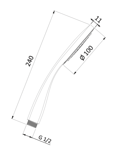 Душевая лейка Mariani B00191ID00 цвет хром - фото 3