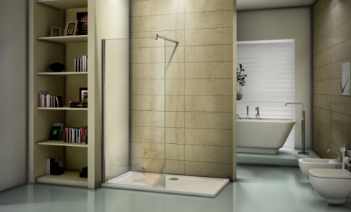 Душевая перегородка Good Door WALK IN ВИ00017 140х195 стекло прозрачное профиль черный - фото 2