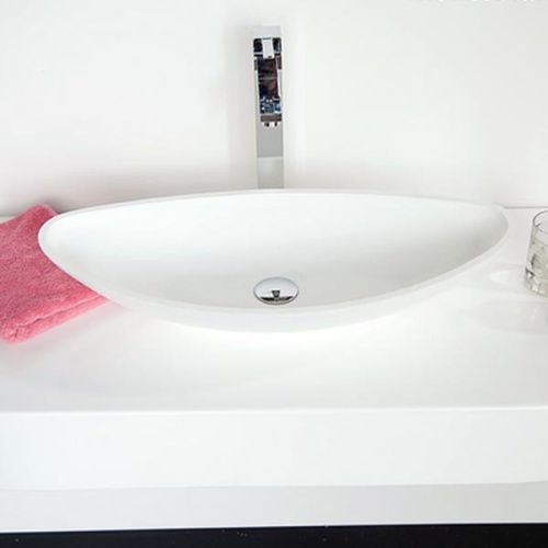 Раковина из искусственного камня MonteBianco Gondola 13042 70х30 встраиваемая цвет белый без отверстий под смеситель - фото 2