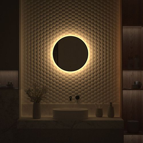 Зеркало с подсветкой Defesto AURA DF 2992R 50х50 подвесное - фото 5