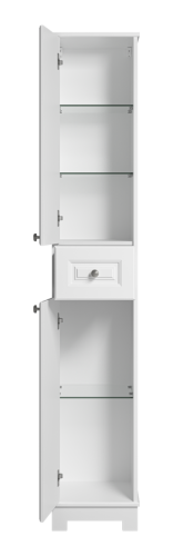 Шкаф-пенал Misty Ларго Лар-05035-0101Л 40х200 напольный цвет белый - фото 3