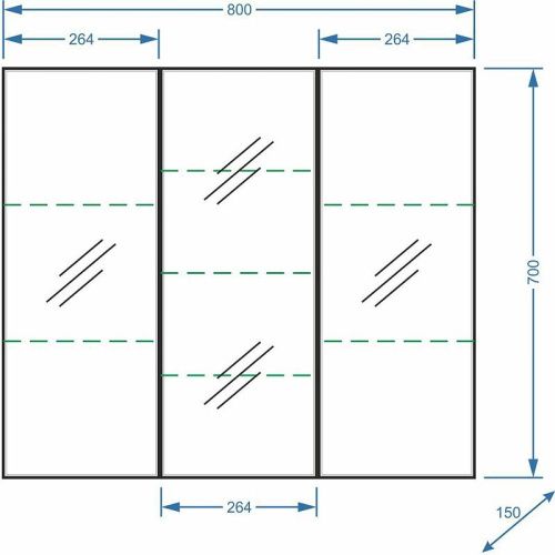 Зеркало-шкаф Stella Polar Концепт SP-00000126 80х70 подвесной цвет белый - фото 4