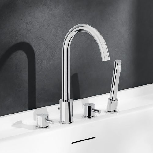 Смеситель Damixa Scandinavian Pure 360400000 на борт ванны хром - фото 4