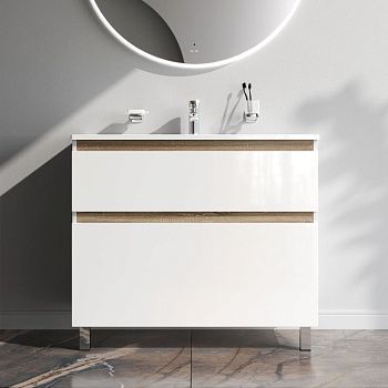 Тумба под раковину Am.Pm X-Joy M85AFSX1002WG 100х40 напольная цвет белый