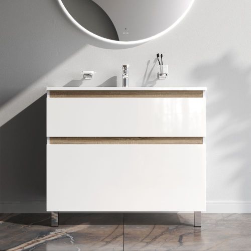 Тумба под раковину Am.Pm X-Joy M85AFSX1002WG 100х40 напольная цвет белый