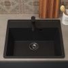 Кухонная мойка Uperwood ECON UPD-104 4010202103 55х50 цвет черный поверхность матовая