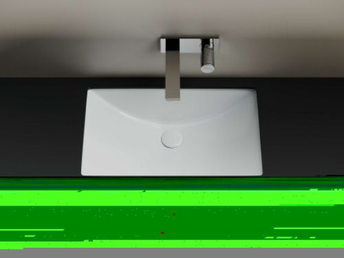 Раковина из сантехнического фарфора Ceramica Nova ERA CN6082 60х39 встраиваемая цвет белый - фото 2