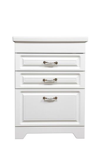 Тумба под раковину Stella Polar Кармела ольха SP-00000177 60х40 напольная цвет белый - фото 5