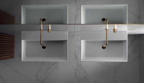 Раковина из сантехнического фарфора Galassia Meg11Pro 8937 100х50 подвесная цвет белый - фото 5