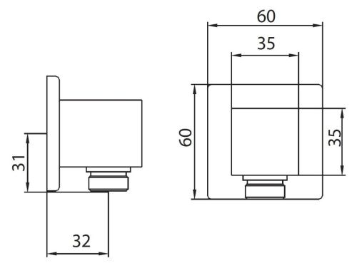 Шланговое подключение Creavit A03 - фото 2