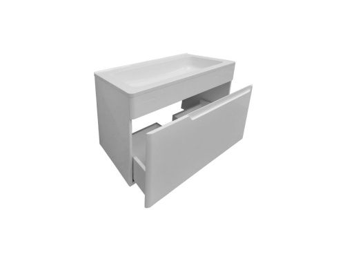 Тумба с раковиной Эстет Kare Luxe ФР-00007077 60х50 подвесная цвет белый - фото 3