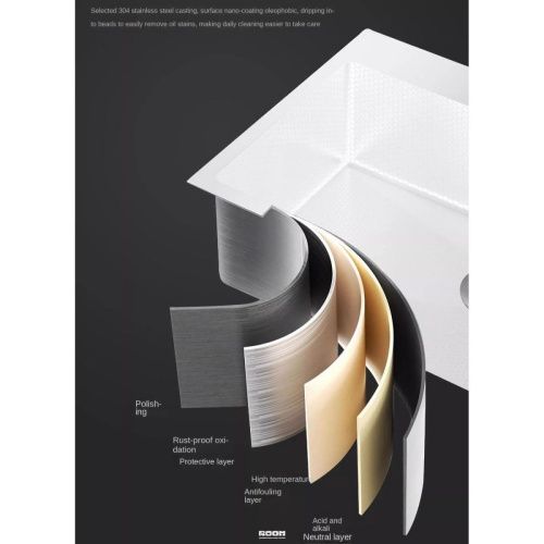 Кухонная мойка Savol S-SC001W 75х45 цвет белый поверхность матовая - фото 4