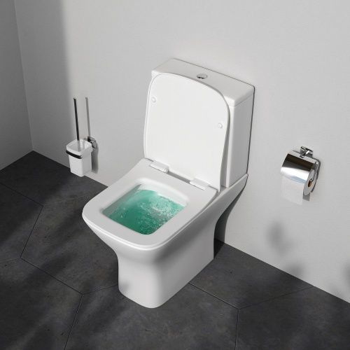 Унитаз напольный с бачком Am.Pm Gem C908601SC белый с сиденьем микролифт безободковый каскадный смыв - фото 4