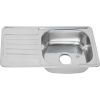 Кухонная мойка Melana 221 t (*10) 75х40 цвет хром поверхность полированная