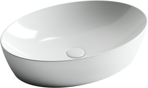 Раковина из сантехнического фарфора Ceramica Nova ELEMENT CN5018 60х40 накладная цвет белый без отверстий под смеситель - фото 2