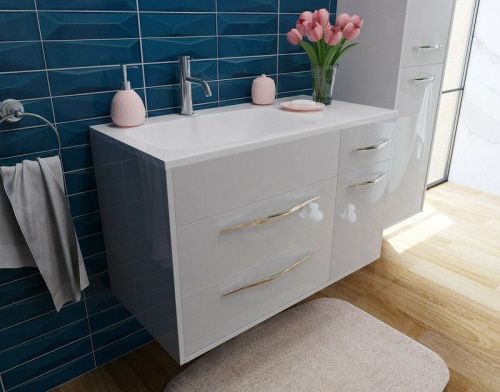 Тумба с раковиной Эстет Barcelona ФР-00003595 90х40 подвесная цвет белый - фото 3